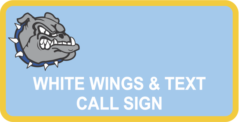 AFJROTC NC-20021 Burns High School Name Tag 