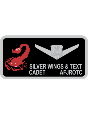 Image for AFJROTC FL-035 Scorpion Logo, Satellite High School Name Tag