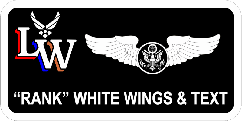 AFJROTC District 210 Lincoln-Way Community High School Staff Name Tag 