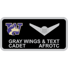 Image for AFROTC Det 910 W with Huskies Logo Name Tag