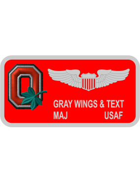 Image for AFROTC Det 645 Red Name Tag
