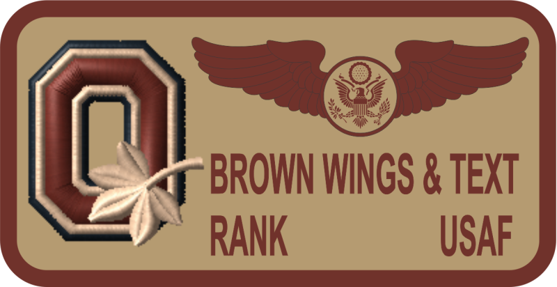 AFROTC Det 645 Desert Name Tag 