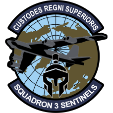 Image for AFROTC Det 157 Squadron 3 Sentinels Full Color Patch