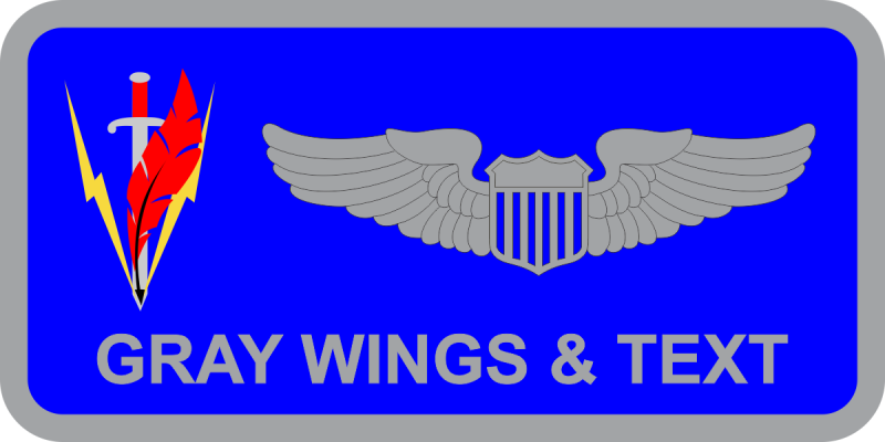 110 OSS Sword/Feather Name Tag