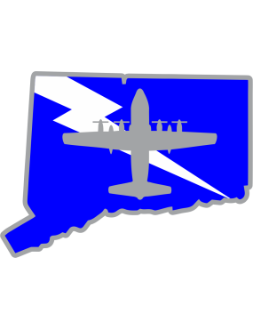 Image for 118 AS C-130 with CT State Outline Sticker