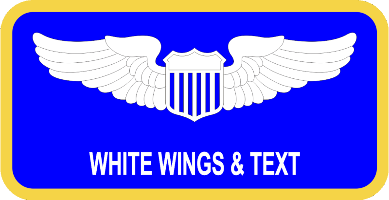 130 AS Blue Name Tag