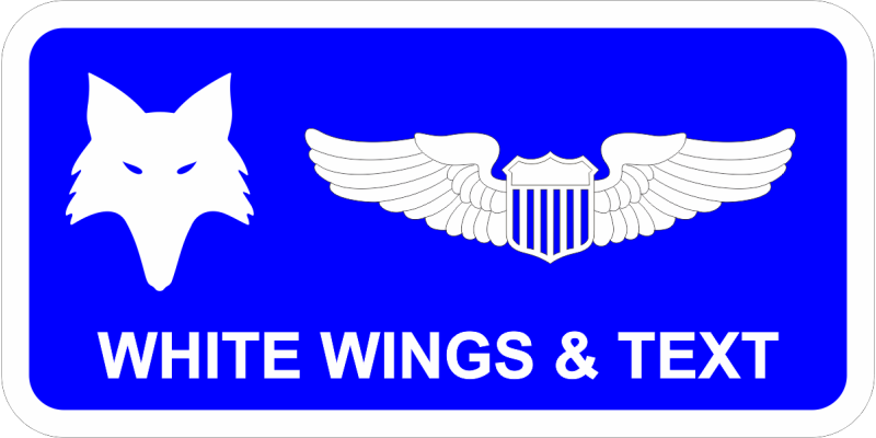 157 FS Fox Blue Name Tag 