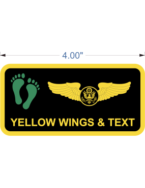 Image for 106 OSS Green Feet Name Tag
