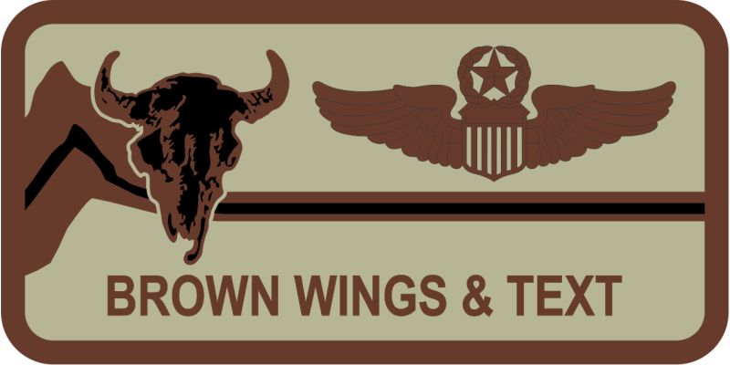 186 AS Great Falls ANGB Desert Name Tag