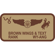 Image for 187 AES Desert Name Tag