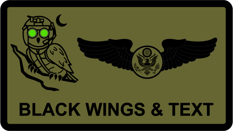 193 SOS Owl Large Name Tag 2.25"