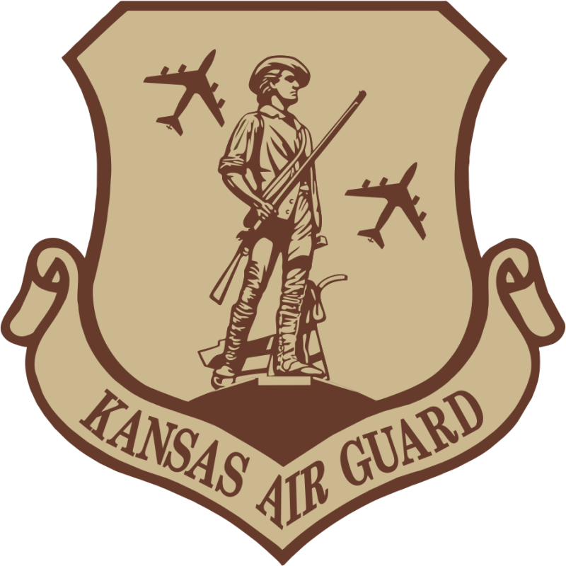 Kansas ANG with KC-135 ANG Patch Desert