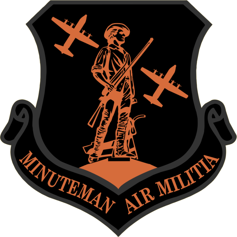 169 AS Minuteman Air Militia Black Out Patch