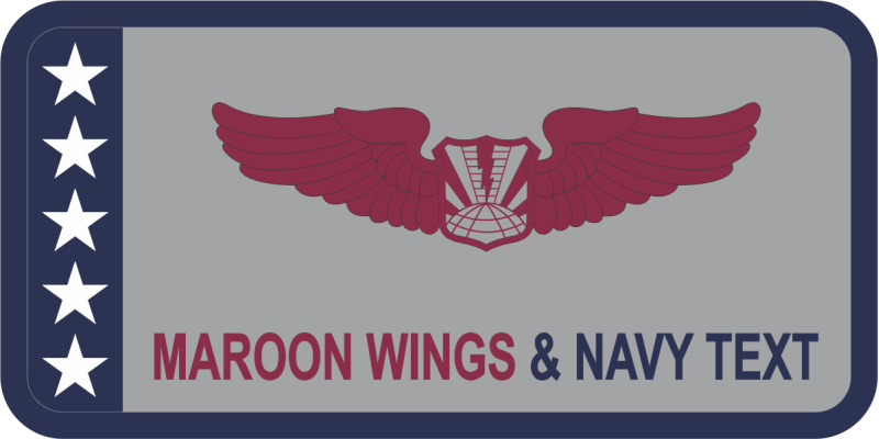 184 ATKS Gray Name Tag