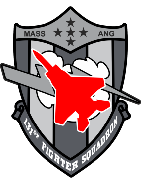 Image for 131 FS MASS ANG Shield Gray/Black/Red Patch