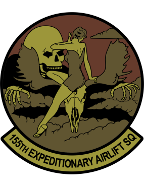 Image for 155 EAS Skull/Pinup Girl OCP Sticker