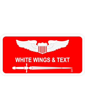 Image for 102 RQS Sword Red Name Tag