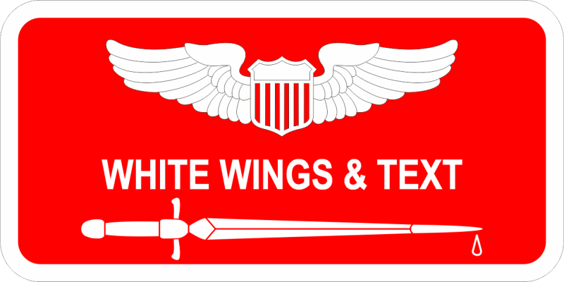 102 RQS Sword Red Name Tag