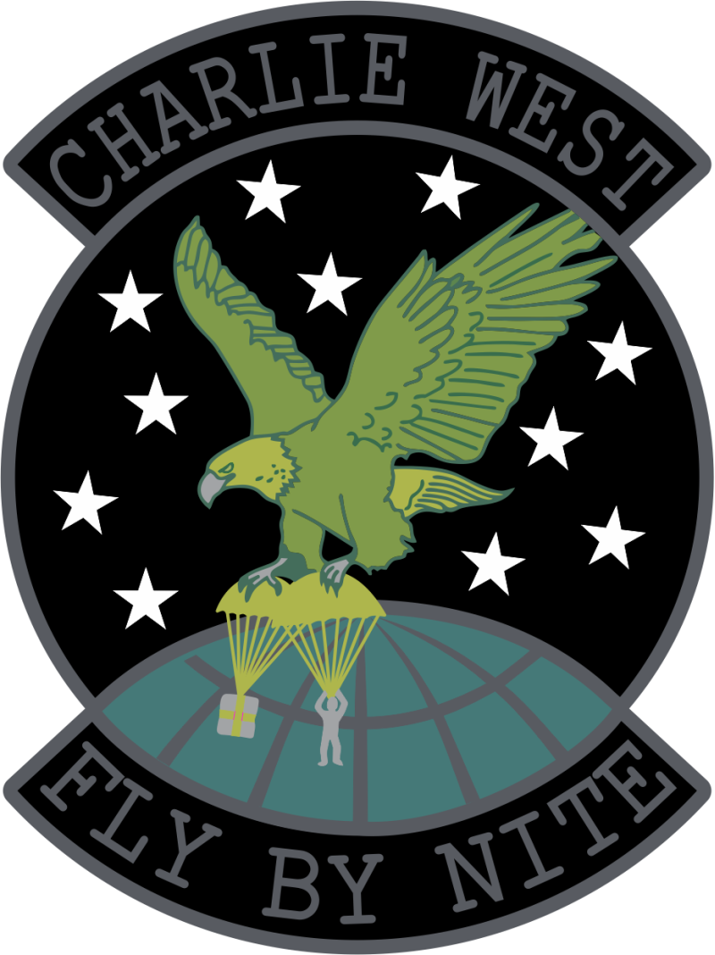 130 AS Charlie West Glow-In-The-Dark Patch 4"