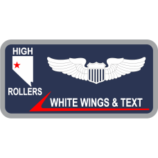 Image for 192 AS High Rollers Navy Name Tag