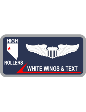 Image for 192 AS High Rollers Navy Name Tag