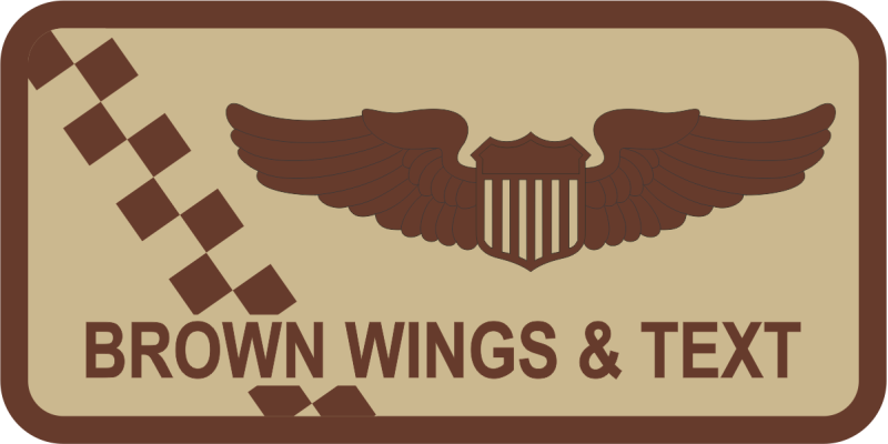 171 ARS Desert Checkerboard Name Tag