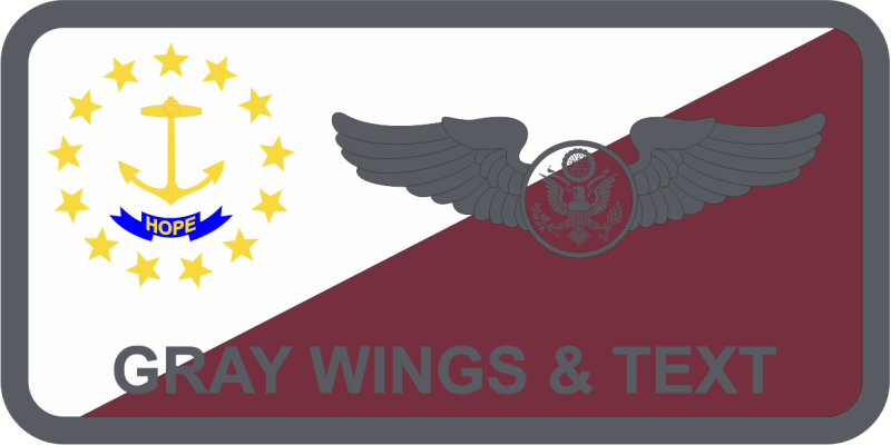 143 AW Rhode Island ANG Name Tag