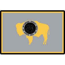 Image for 187 AS Great Seal Of The State Of Wyoming Patch