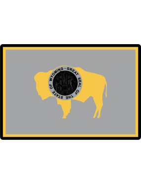 Image for 187 AS Great Seal Of The State Of Wyoming Patch