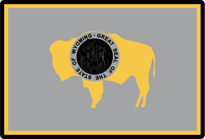 187 AS Great Seal Of The State Of Wyoming Patch