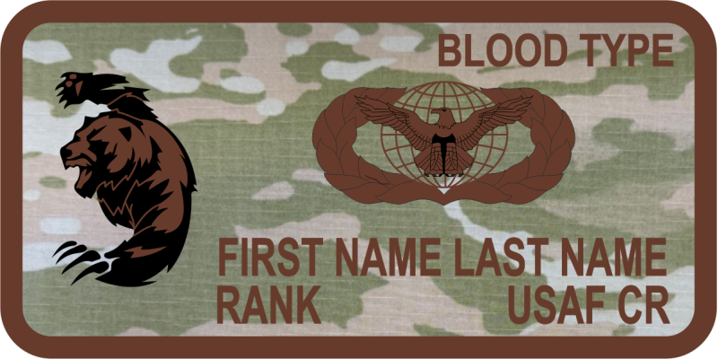 146 SFS Bear OCP Name Tag 