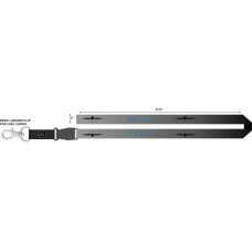 Image for 193 SOS Gray, Black, Blue C-130 Lanyard