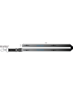 Image for 193 SOS Gray, Black, Blue C-130 Lanyard
