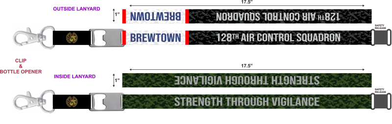 128 ACS Brewtown Lanyard