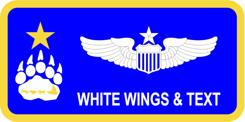 176 OSS Bear Claw North Star Blue Name Tag