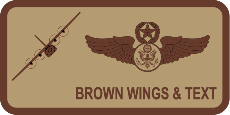 180 AS C-130H Desert Name Tag