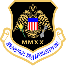 Image for Aeronautical Familiarization Inc. Full Color Patch MMXX with Flag