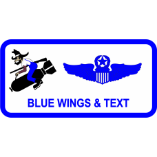 Image for 730 AMTS Dude Riding Bomb White Name Tag