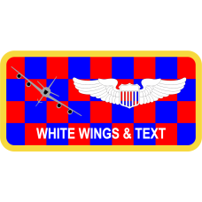 Image for 54 ARS Blue/Red Checks Gray KC-135 Boom Down Name Tag