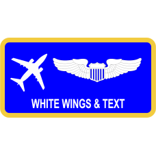 Image for 201 AS White C-40 Aircraft Name Tag