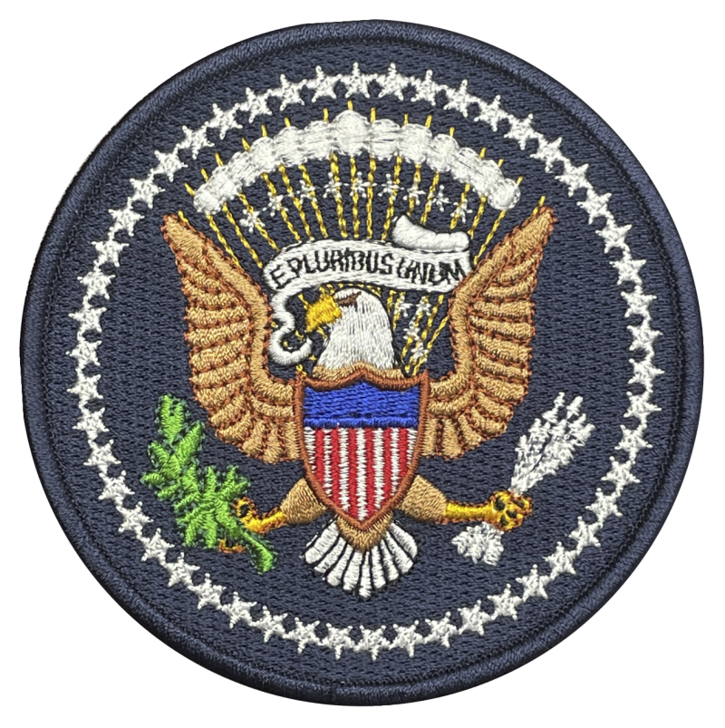Air Force One Presidential Seal Metallic Full-Color Patch 4"