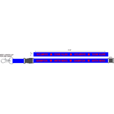 Image for 89 MXG SAMFOX Blue & Red Lanyard