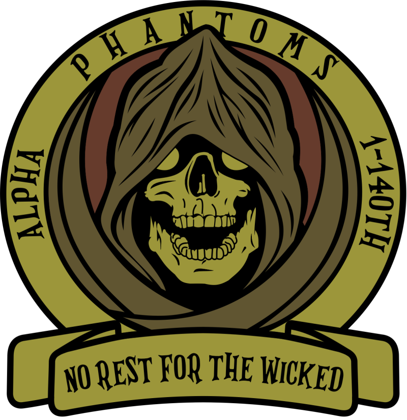 1-140th Aviation Regiment No Rest For The Wicked OCP Patch