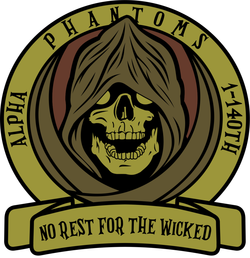 1-140th Aviation Regiment No Rest For The Wicked OCP Patch