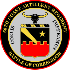 Image for Fort Mills 60th Coast Artillery Regiment "Battle of Corregidor" Patch