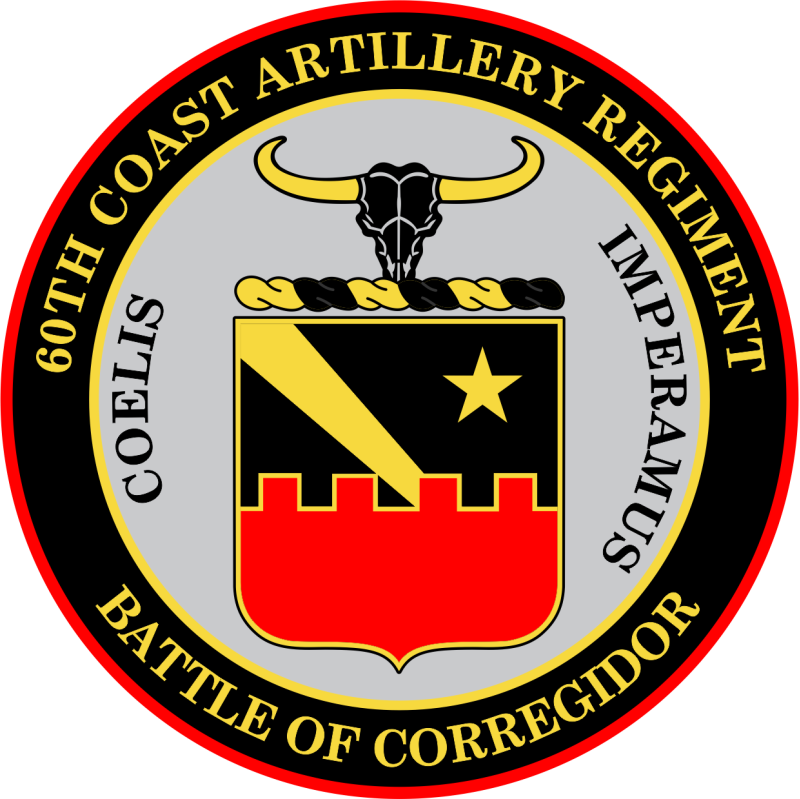 Fort Mills 60th Coast Artillery Regiment "Battle of Corregidor" Patch 