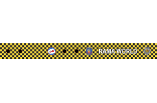 Image for 340 WPS Yellow & Black Checkered Bag Tag, Barksdale AFB