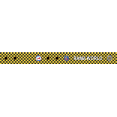 Image for 340 WPS Yellow & Black Checkered Bag Tag, Barksdale AFB