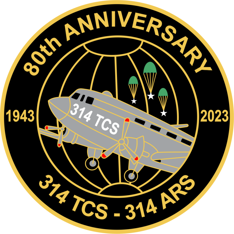 314 ARS 80th Anniversary Patch