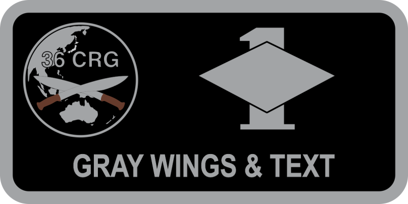 36 CRG Name Tag